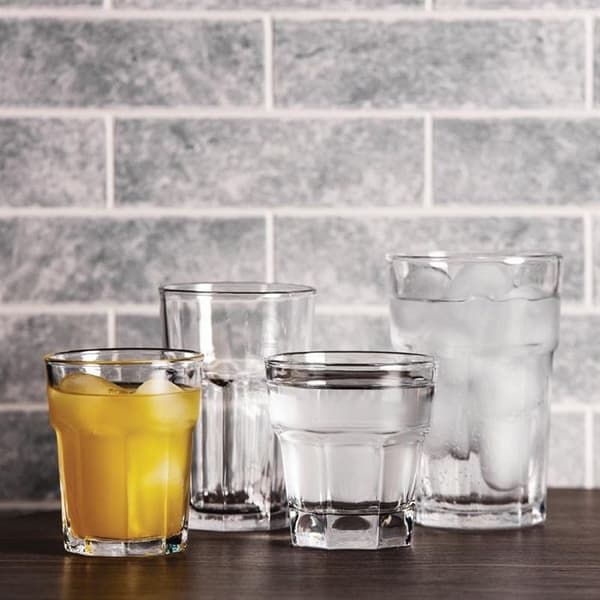 Tumlare - Olympia - Orléans - 200 ml - Box med 12 - Platt glas - Tål diskmaskin
