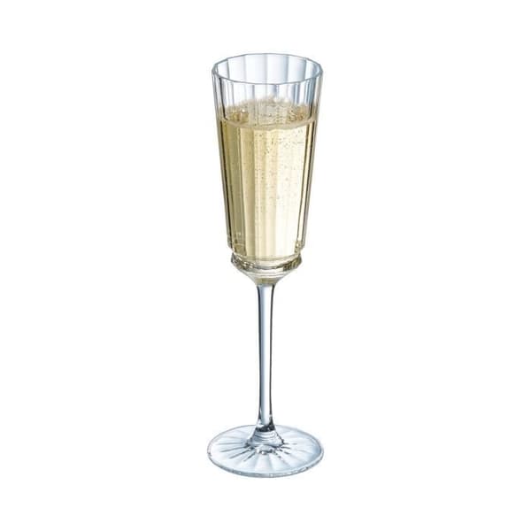 Champagneglas - Cristal d'Arques - Macassar - 17 cl - Kwarx - Set med 6 stycken