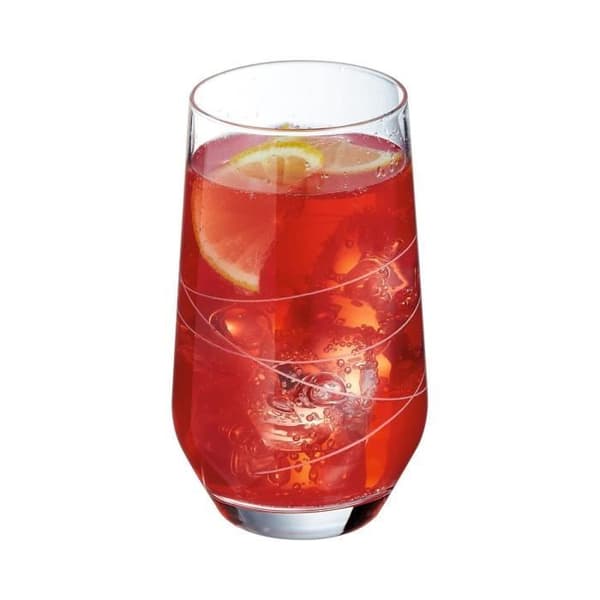 Abstraktionsglasögon - Cristal d'Arques - 6 ultratransparenta 40cl glas