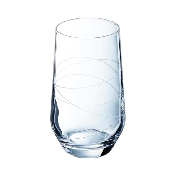Abstraktionsglasögon - Cristal d'Arques - 6 ultratransparenta 40cl glas