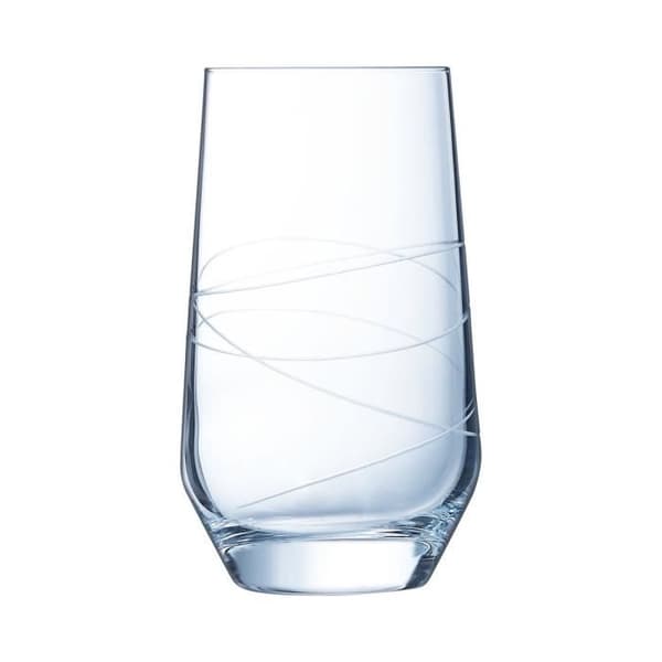 Abstraktionsglasögon - Cristal d'Arques - 6 ultratransparenta 40cl glas