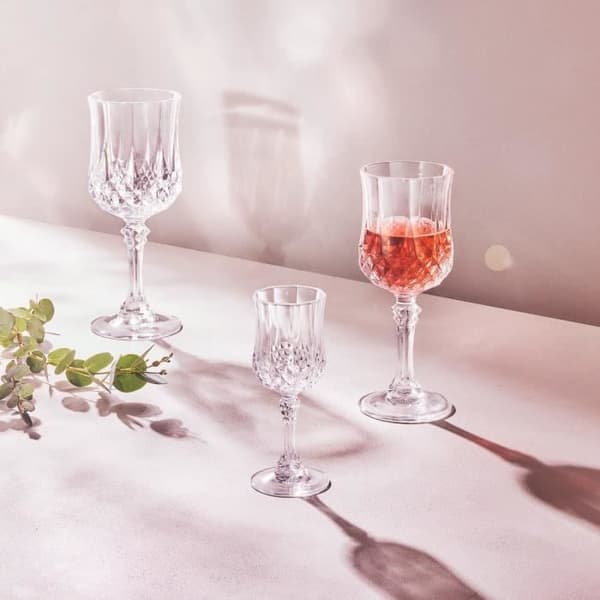 Verres à liqueur 6cl Longchamp - Cristal d'Arques - Verre ultra transparent med vintage design 135 Transparent