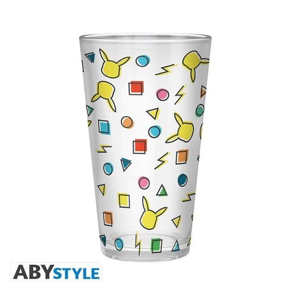 Xxl Glas - Pokemon - Pikachu-mönster - 400 Ml