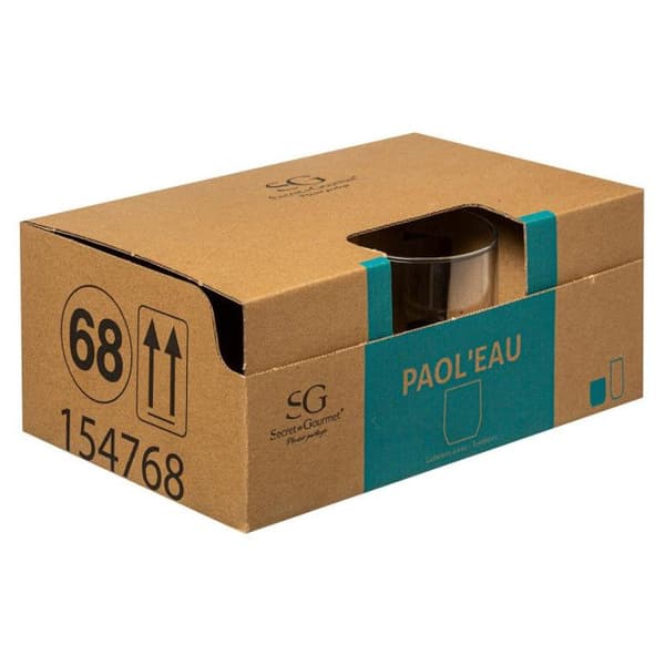 Gobelet - Paol'eau - Set om 6 - Transparent - Glas - 31cl