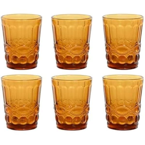 Glasögon - HOME ESPRIT - Set med glasglas - 240 ml - Flerfärgad - Tål diskmaskin