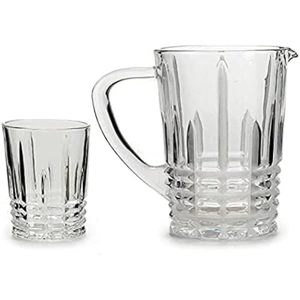 Glasset - VIVALTO - SPEL - 1 vas och 6 vattenglas - 25 cl - Flerfärgad