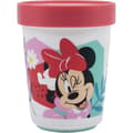 Miniatyrbild 3 av 3: Fruktiga Drycker Tataway Plastglas Rosa Disney Minnie för Flickor 260 Ml med Anti-glid Botten