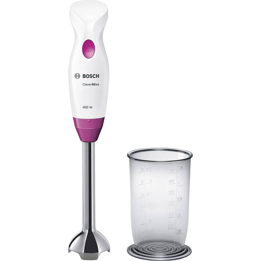 Bosch Haushalt MSM2410PW Stavmixer 400 W med Shaker Vit, Violett