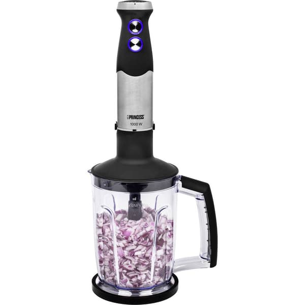 Princess 01.221221.01.001 Stavmixer 1000 W steglös hastighetsjustering Silver, Svart