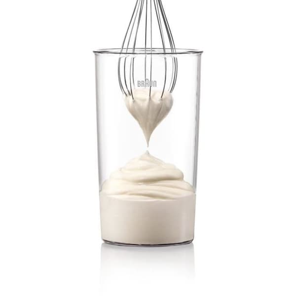 BRAUN Handmixer med omelett hackare - MQ3025WH - Vit och blå