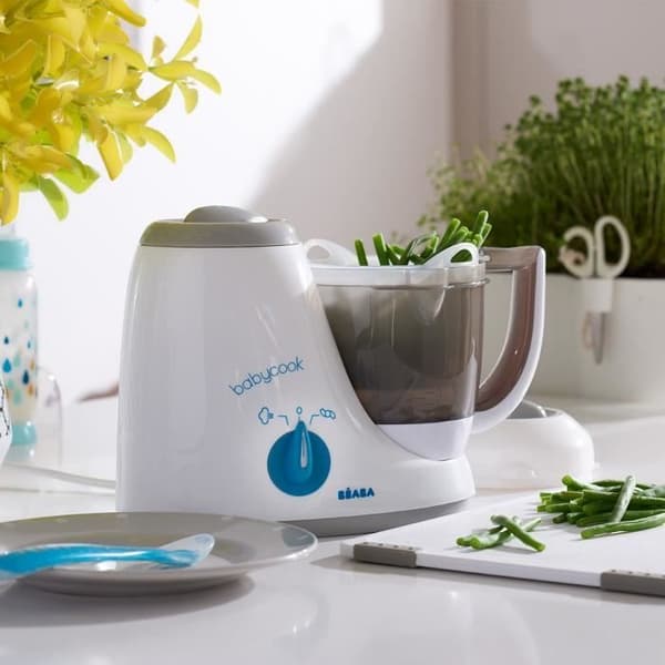 BEABA Babymatprocessor 4 i 1 - Babycook Original grå / blå