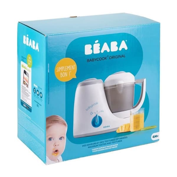 BEABA Babymatprocessor 4 i 1 - Babycook Original grå / blå