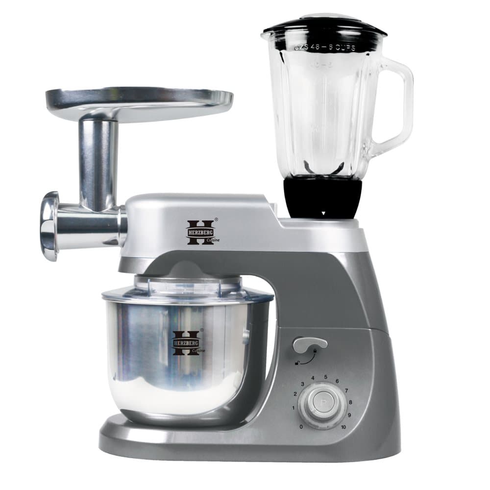 3 i 1 800W - Mixer, Blender och köksassistent - grå