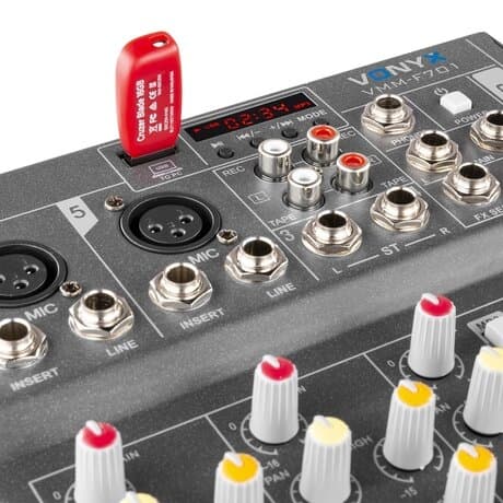 Vonyx VMM-F701 Mixer 7Ch/MP3/Eko