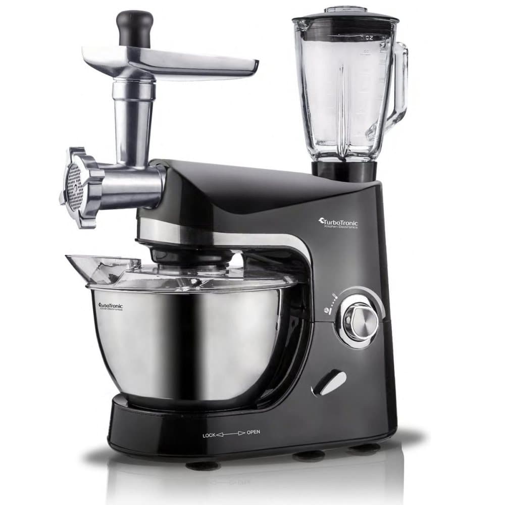 Koksmaskin med mixer och köttkvarn - 5L - Svart