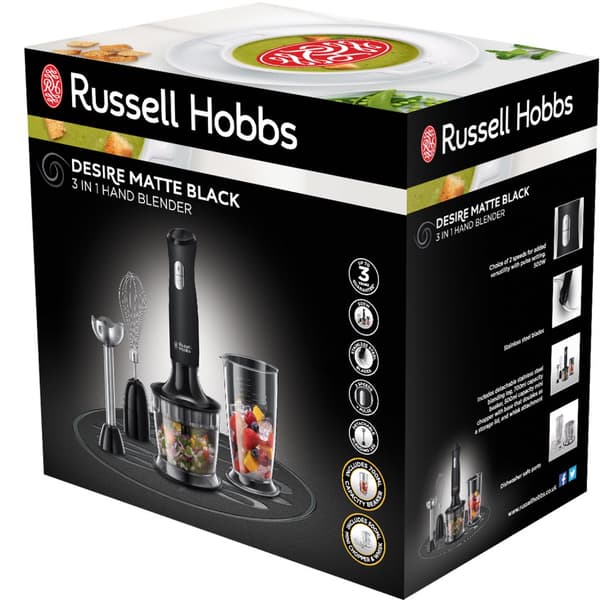 Russell Hobbs Stick Mixer 24702-56 Sort 3-i-1 blender
