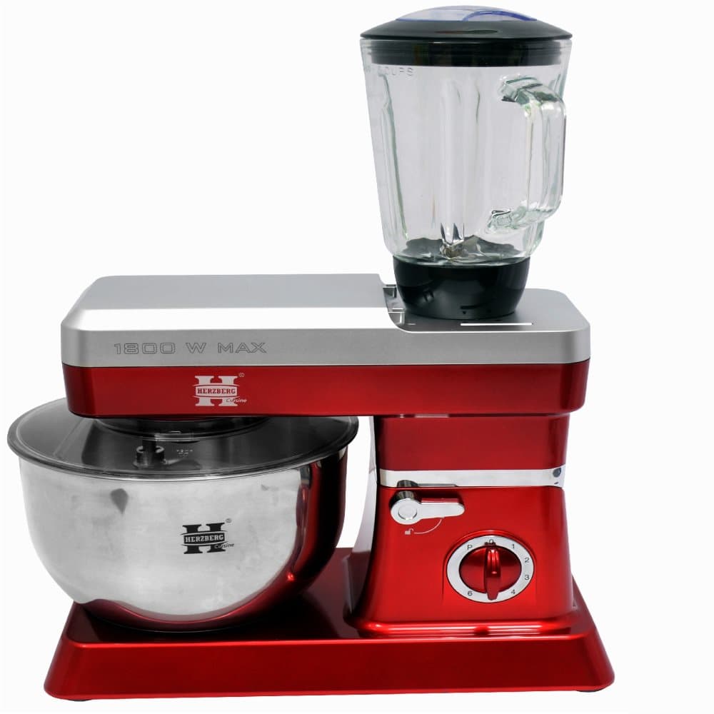 Köksmaskin Blender och Matberedare, 6,5L röd