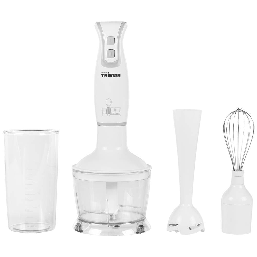 Tristar MX-4801 Stavmixer 250 W med Shaker, med hackare Vit