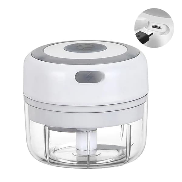 Elektrisk Mini Dicer / Cutter - 100 ml Hvid
