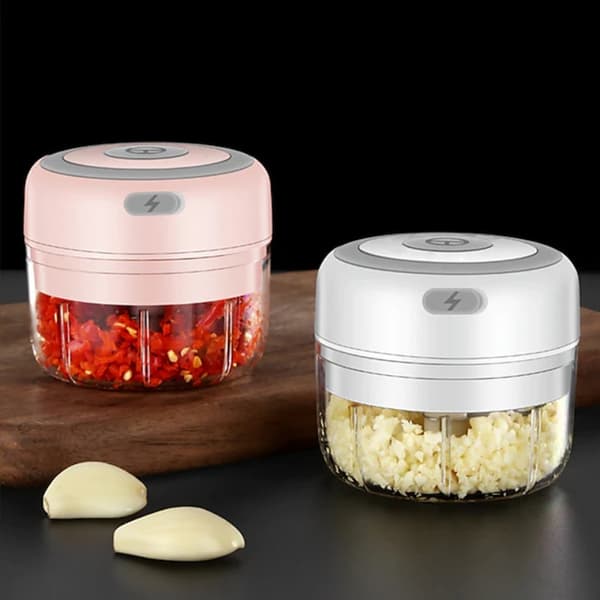 Elektrisk Mini Dicer Perfekt i køkkenet - 100 ml Pink 1-Pack