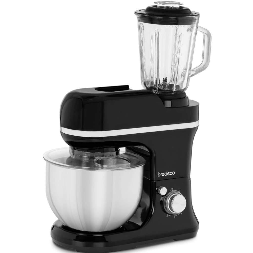 Bredeco Köksmaskin med blender - 1200 W - Metropolitan black