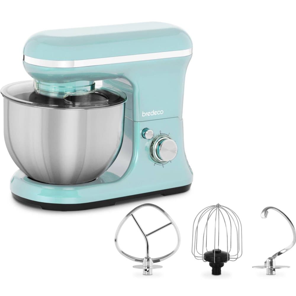 Bredeco Köksmaskin 1200 W - 5 L - Planetariskt omrörningssystem - Blå