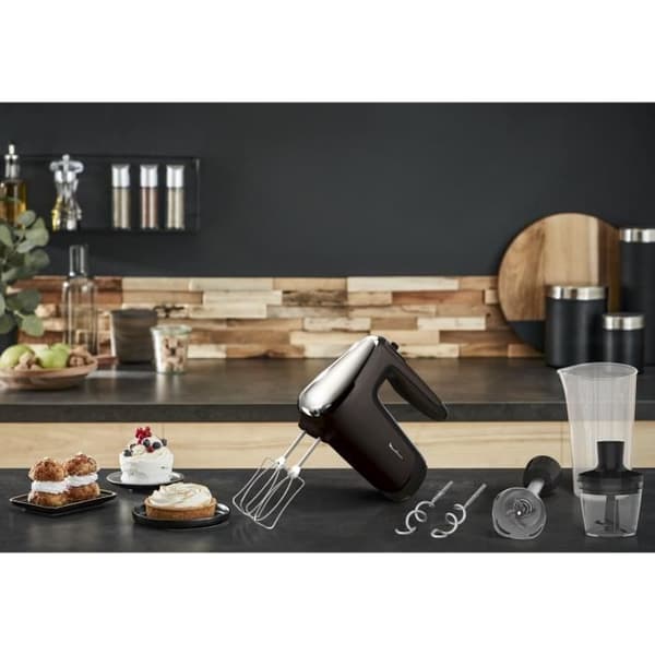 MOULINEX Handmixer, Powermix Silence, 600 W, Tyst teknik, Ergonomiskt handtag HM653910