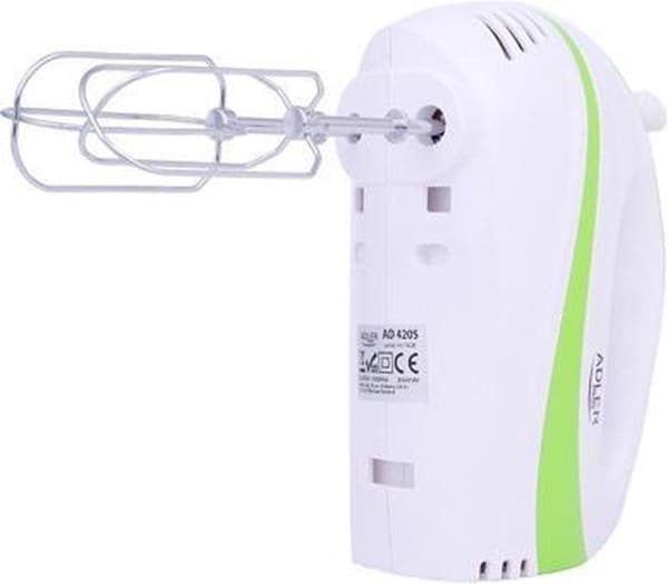 Adler AD 4205G mixer Handmixer 300 W Grön, Vit