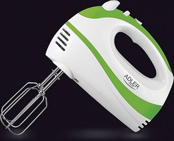 Adler AD 4205G mixer Handmixer 300 W Grön, Vit