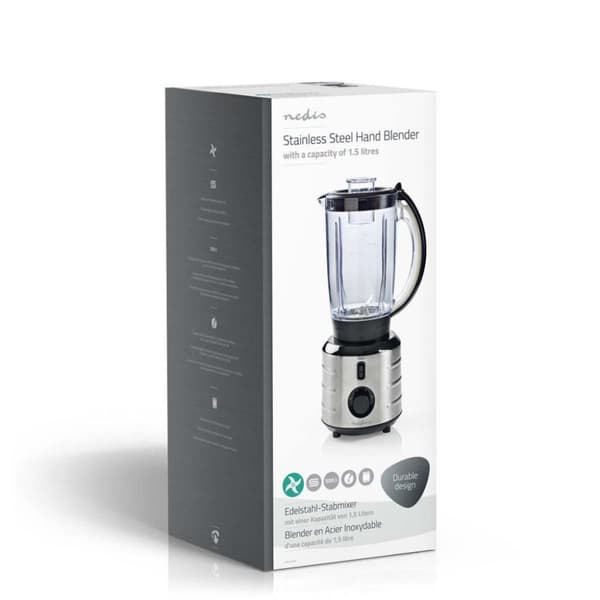Nedis KABL210CAL stående mixer 500 W 1,5 L rostfritt stål