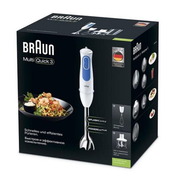 Braun MQ3035WH Multi Quick 3 stavmixer + tillbehör Blå/Vit