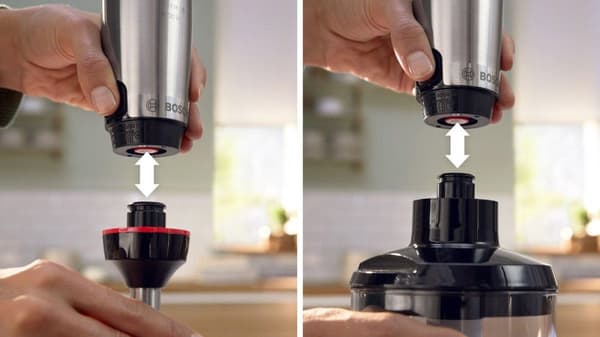 Bosch Serie 6 MSM6M622 blender Madlavningsblender 1000 W Sort, rustfrit stål