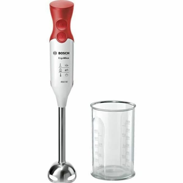 Stavmixer BOSCH Hand blender 600 ml Vit Röd Rojo/Blanco 450 W