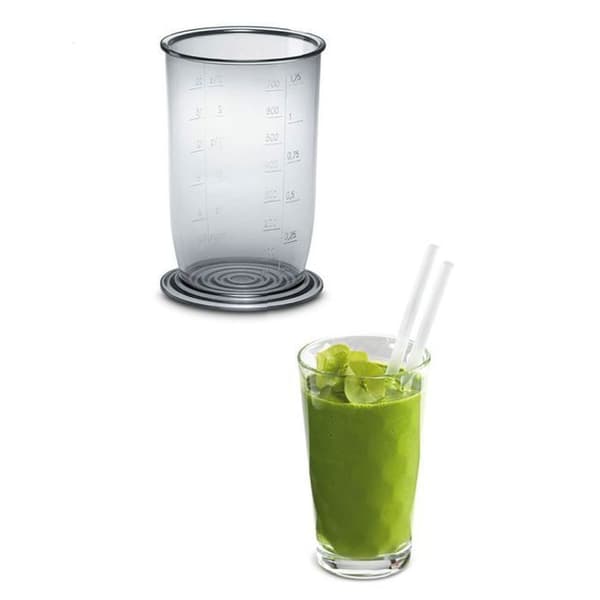 CleverMixx MSM24100 stavmixer - BOSCH - 400W - Avtagbar fot i rostfritt stål - 1 hastighet - Mixerskål - Vit