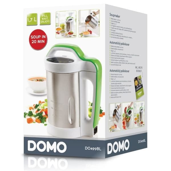 DOMO DO499BL Uppvärmd bländarsopptillverkare - rostfritt stål och grönt