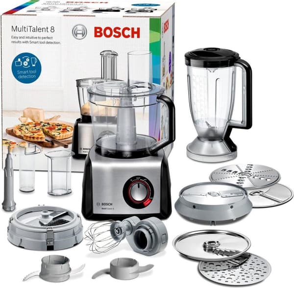 Bosch MultiTalent 8 MC812M865 - Monitoimikone - Musta/ruostumaton teräs
