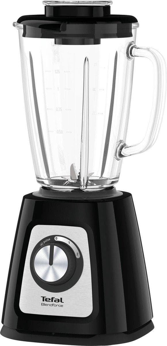Tefal BlendForce II BL4358 blender 1,25 L Bordblender 800 W Sort, Børstet stål