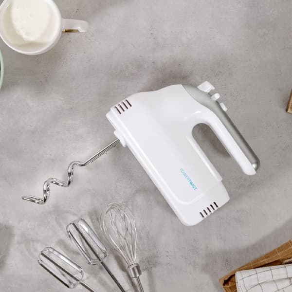 Cecotec Hand mixer, 500 W, 5 speed levels and Turbo function, and 3 stainless-steel accessories.