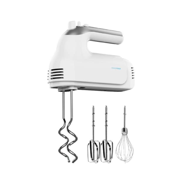 Cecotec Hand mixer, 500 W, 5 speed levels and Turbo function, and 3 stainless-steel accessories.