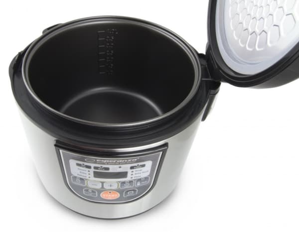 Esperanza EKG011 multikomfur 5 L 860 W Sort, Rustfrit stål