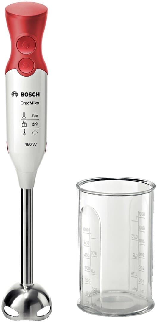 Bosch MSM64110 blender Dykblender 450 W Rød, Hvid