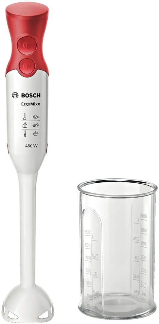 Bosch MSM64010 blender Dykblender 450 W Rød, Hvid