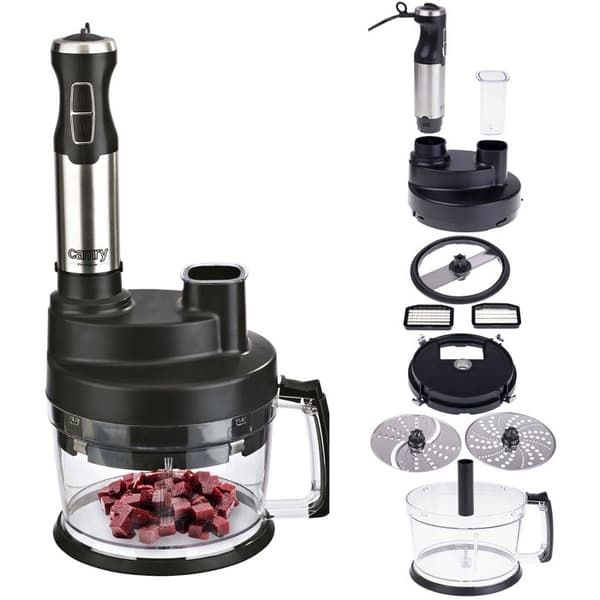 Immersion Blender Set, Multifunktionshackare, Visp, 3 i 1, Camry CR4623 1600W 33950 Rostfritt stål