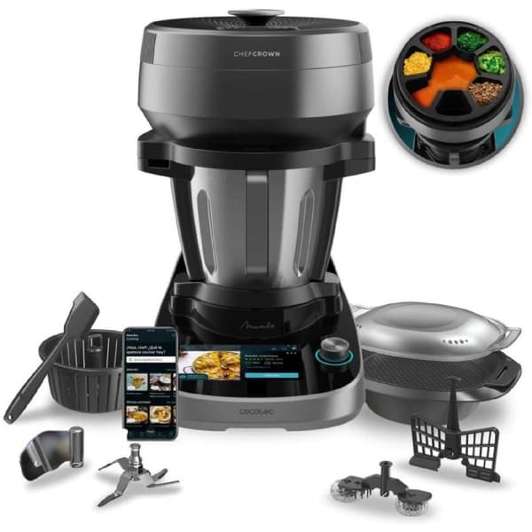Cecotec Multifunctional food processor with food dispenser.