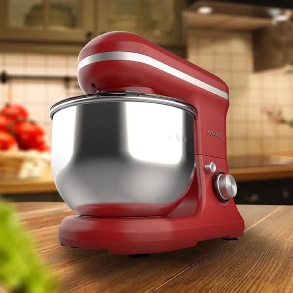 Cecotec 5-function stand mixer with elegant design and accessories for mixing and kneading. Includes ice cream making function.
