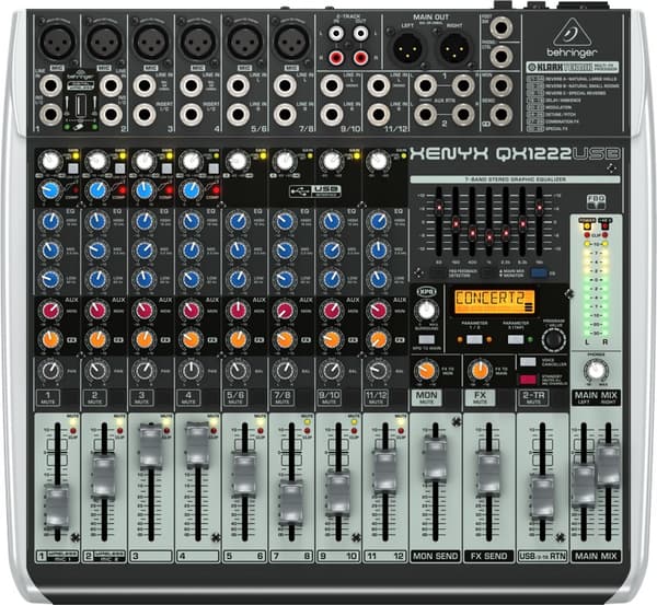 Behringer QX1222USB-äänimikseri 16 kanavaa