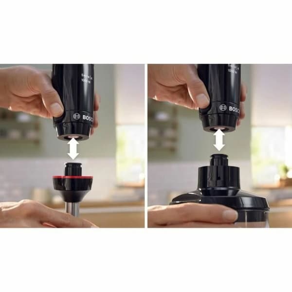 Håndblender BOSCH MSM4B620 Sort Sølvfarvet 1000 W