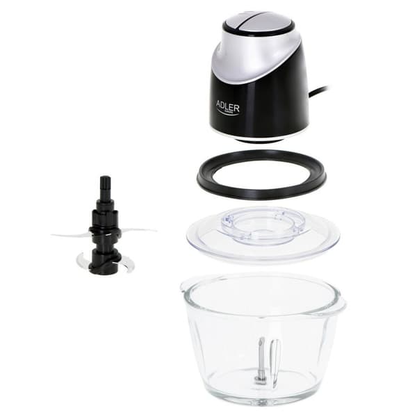 Glasmixer Adler AD 4082 Svart Grå Transparent 300 W 1,2 L