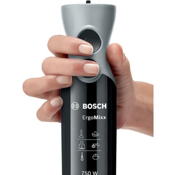 Mixerstav BOSCH ErgoMixx MSM67160 – Effekt på 750 W – Inkluderar minihackare och visp - Svart