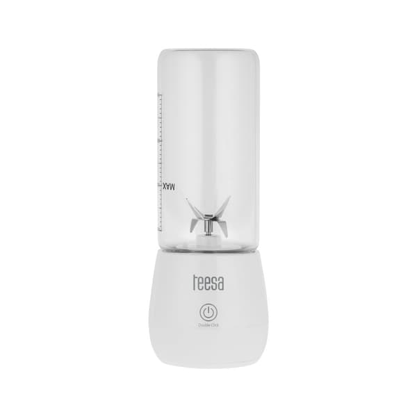 Trådløs blender, glaskop, 450ml, 100W, 6 knive